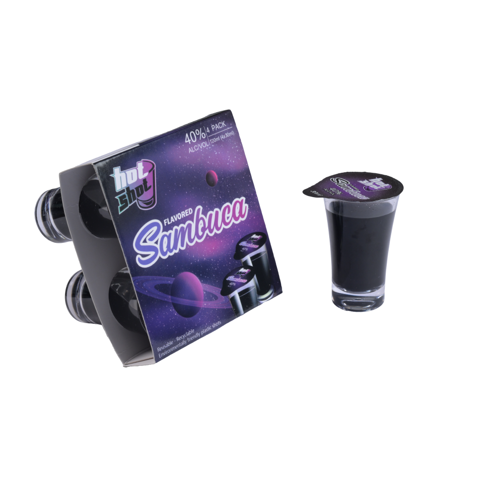 Flavoured Sambuca hotshot - ready to drink alcohol shots